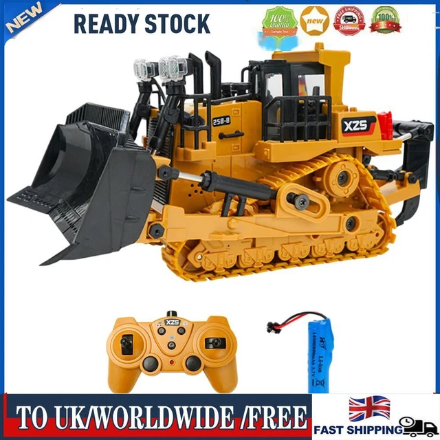 9CH RC Excavator Bulldozer Toys 1/24 Remote Control Electric Crawler Car Vehicle