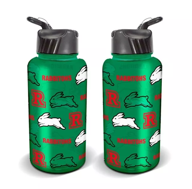 South Sydney Rabbitohs NRL TEAM Large Flip Drink Water Bottle Gift