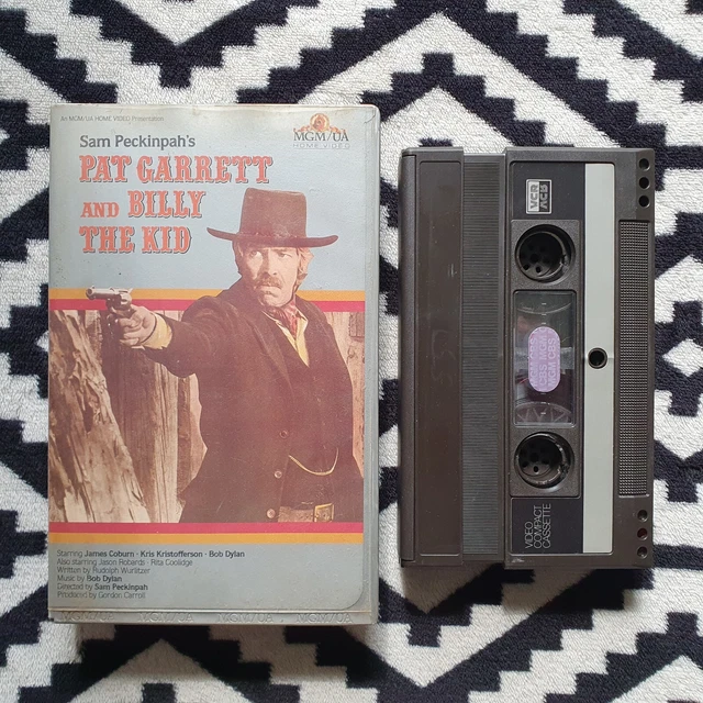 Pat Garrett & Billy The Kid RARE UK MGM PRE-CERT VIDEO 2000 TAPE!! Bob Dylan