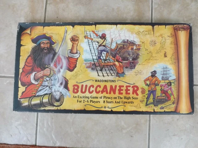 VINTAGE 1971 BUCCANEER Waddingtons Gioco da Tavolo - Ricambi EUR 4,34 ...