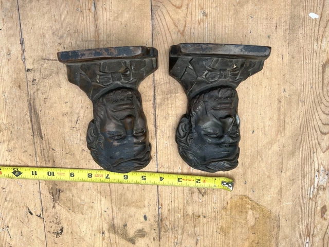 Vintage Antique Abraham Lincoln Bookend Cast Iron Set BC11