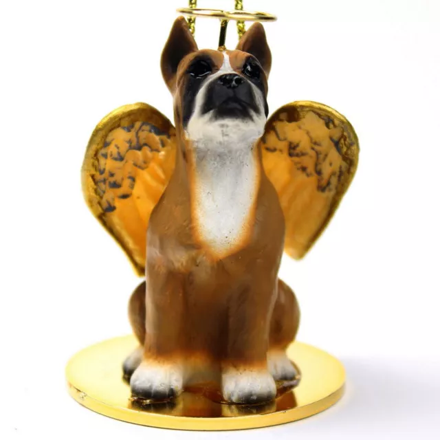 Boxer Ornament Angel Figurine Hand Painted