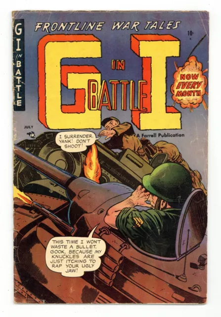 GI in Battle #9 VG- 3.5 1953