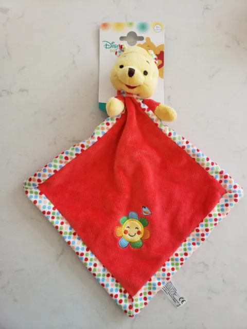 NUOVO Disney Baby Winnie The Pooh Comfort Rosso Giocattolo Morbido Designs Nuovo con etichette