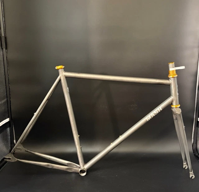 MASH STEEL FRAMESET Raw 57cm SF Track Bike Fixed Gear L