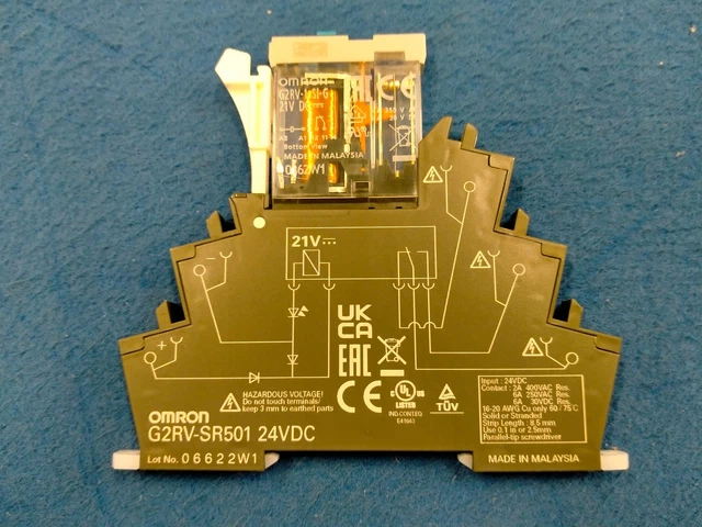 Omron G2RV SR501 DC 24 / #G E1PO 2585 interface relay
