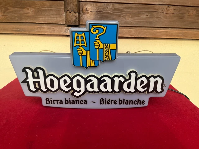 Enseigne Lumineuse LED Hoegaarden – Panneau Pub Bière Pour Bar Ou Déco