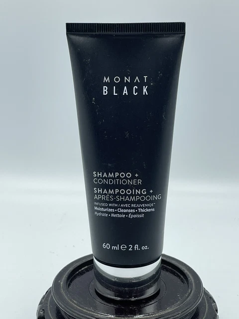 Champú y acondicionador 2 en 1 MES NEGRO *Tamaño de viaje* 60 ml 2 fl oz NUEVO SELLADO