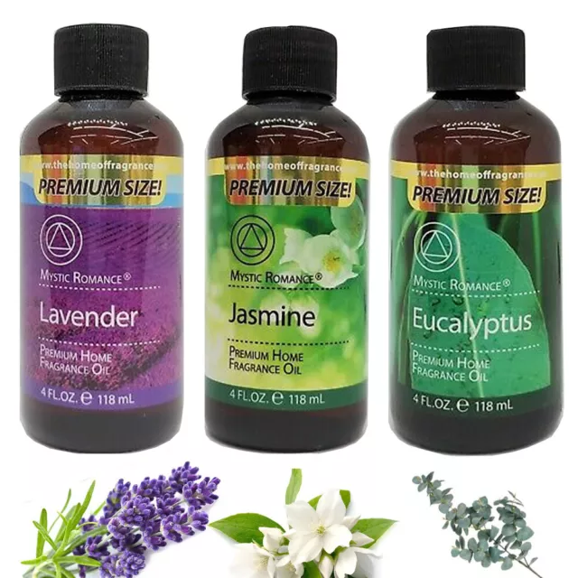 1 Premium Aromatherapy 4oz Fragrance Diffuser Oils Eucalyptus Lavender Jasmine