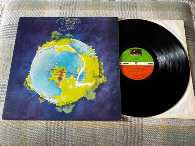 YES FRAGILE UK 1972 2nd ATLANTIC PRESS ROGER DEAN SLEEVE RECORD ALL NEAR MINT