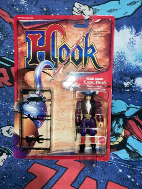 1991 HOOK MOVIE Mattel Action figure CAPT HOOK Tall Terror MOC $8.00 -  PicClick