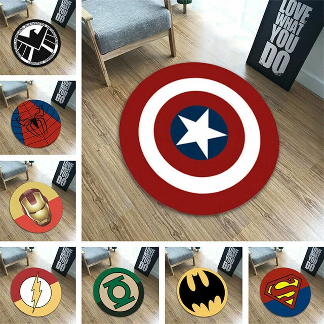 Avengers Superhero Anti-Slip Carpet Bedroom Bathroom Floor Mats Rugs Decor New