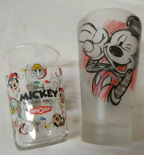 Mickey Disney 2 Verres Disneyland Paris Et Amora