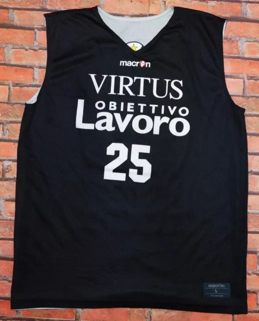 Trikot Maillot Trägerhemd Basketball Sport Virtus Bologna Double Face N°25