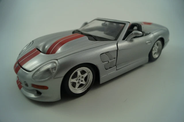 Modèle Réduit SHELBY SERIES 1 1999 Cabriolet Noir 1/18 BURAGO 7023 - Kit Incomplet