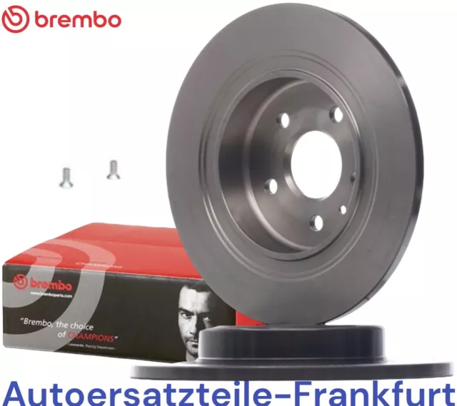 2x BREMBO Bremsscheiben HINTEN OPEL ASTRA K B16 / Kasten / Kombi / Sports Tourer 2