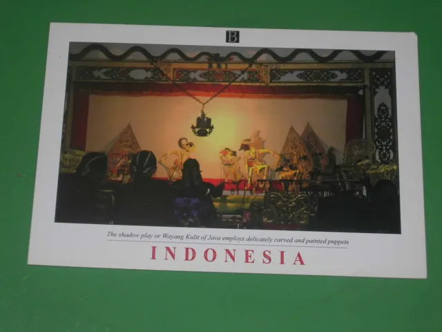 Wayang Indonesian Postcard