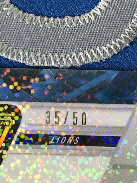 PATCH ROOKIE JAHMYR Gibbs 35/50 - 2023 Zenith RPA Sparkle auto PATCH ...