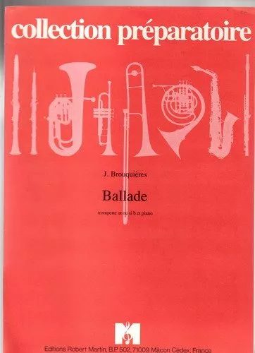 Ballade trompette ut ou si bémol et piano