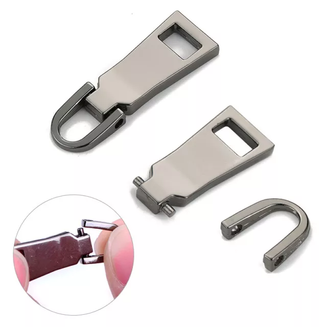 1Pc Metal Zipper Puller Detachable 8# 5# 3# Head Zippers Backpack Accessories