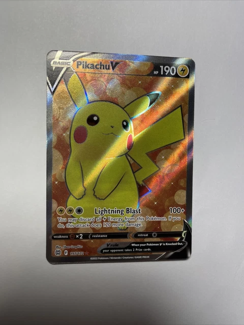 Pokémon TCG Pikachu V Sword & Shield: Brilliant Stars 157/172 Holo Ultra Rare