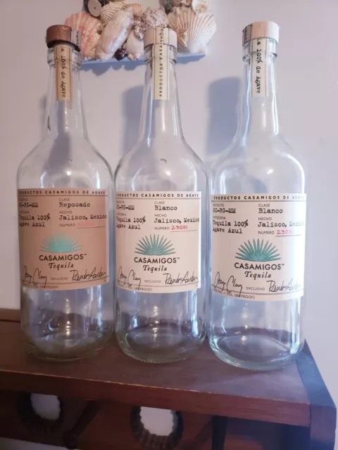 Empty Casamigos Tequila Bottles- Blanco&Resposado- 1L