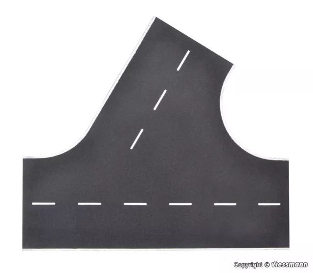 VOLLMER 48262 1/87 HO ROUTE ASPHALTE INTERSECTION EN BIAIS 60° 22 x 19,5 cm H0