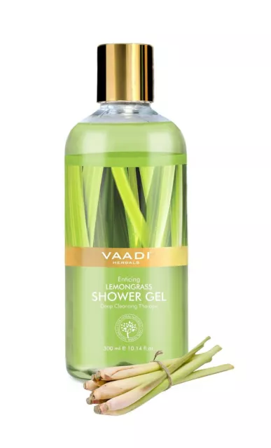 Vaadi Herbals Lemongrass Shower Gel For Deep Cleansing Therapy 300ml