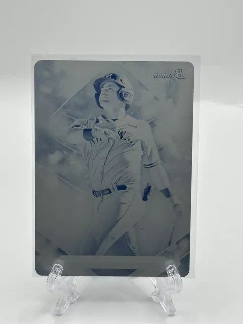 2023 Bowman Sterling Jasson Dominguez 1/1 Cyan Printing Plate NY Yankees