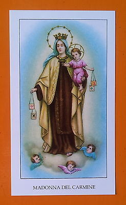 santino-holy card B.VERGINE DEL CARMINE in PIACENZA 