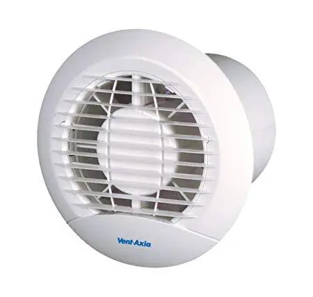 Vent-Axia ECLIPSE 100XT 4" Extractor Fan Back-Draft Shutter Overrun Timer White