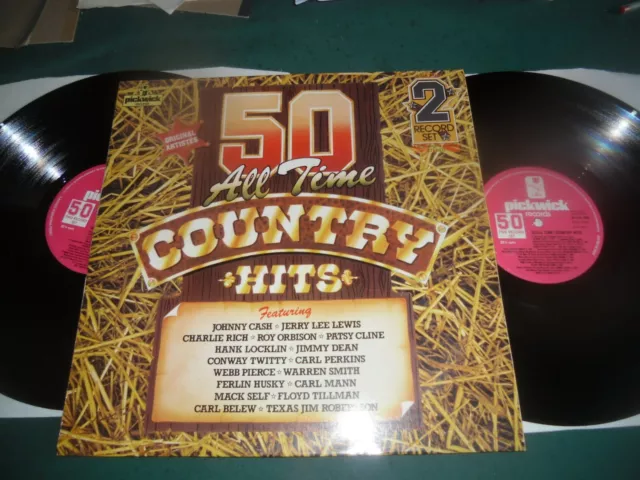 50 All Time Country Hits Compilation Double Lp 2