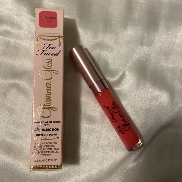 TOO FACED Glamour Brillo Volumizante Brillo Labial Inyección Labial Chihuahua Mordida Nuevo en Caja