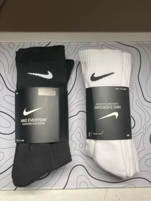 Nike Men’s Socks Dri-Fit Everyday Cushioned Training Athletic Fitness 3 Pack