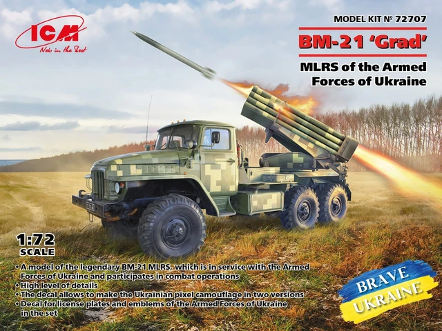 MODELL RAKETENWERFER BM-21 'Grad' Mlrs of The Armed Forces of Ukraine ...