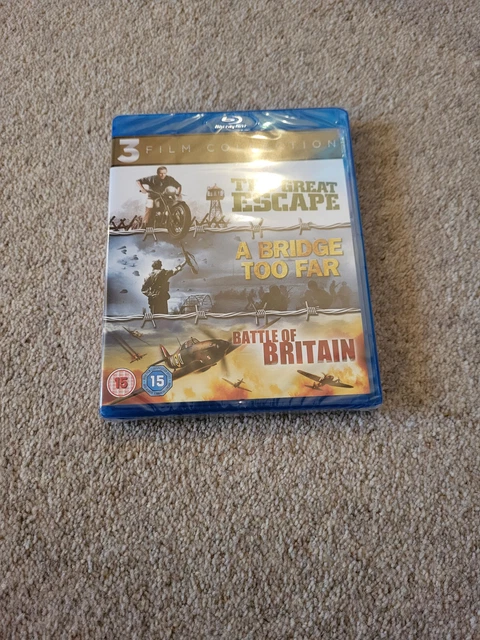 The Great Escape / A Bridge Too Far / Battle of Britain  3 Film Bluray   New
