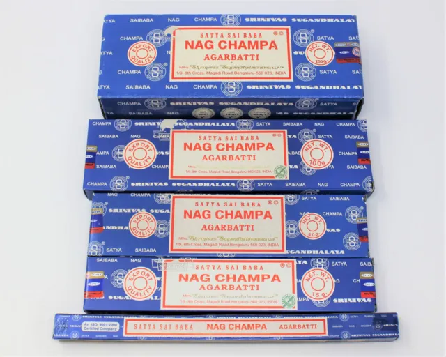 Satya Nag Champa Masala Bâton d'encens Parfum naturel Agrabatti 15 40 100 250