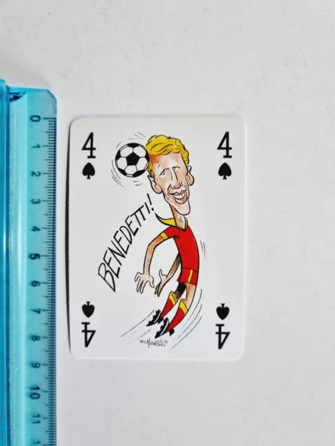 Silvano Benedetti ROM Alles Fußball Rare Card Papier Jahre 90 Vintage Original