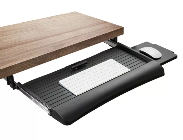 Mount-It! Keyboard Drawer Under Desk with Mouse Platform | Easy-Glide