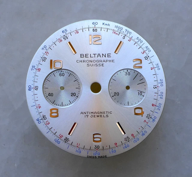 RARE NEW OLD Stock Chronograph Swiss Dial For Landeron 48