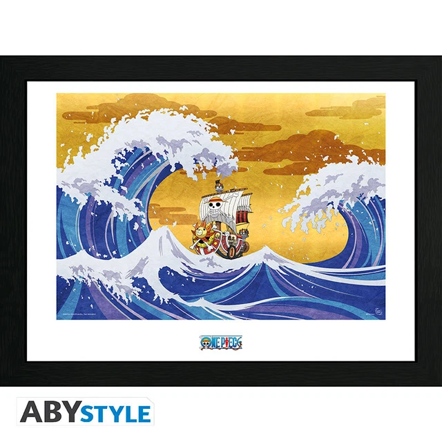 One Piece Quadretto Con Cornice Framed Print Thousand Sunny (30.5 x 40.6cm)