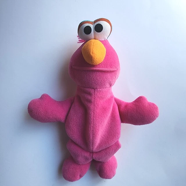 SESAME STREET PINK Telly Monster Bean Bag Plush Stuffed Animal 8” 1997