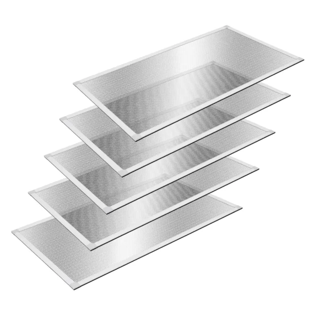 5x Griglie di ventilazione prese aria telaio in alluminio rettangolare 80x150 cm