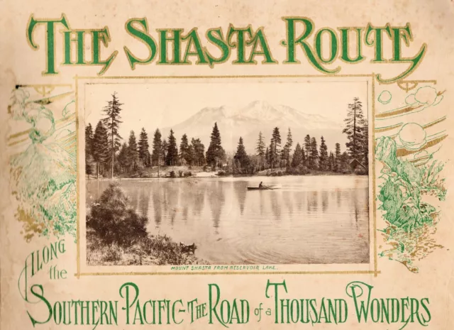 c1910 Southern Pacific RR "Shasta Route in All of its Grandeur" B&W Photo Book