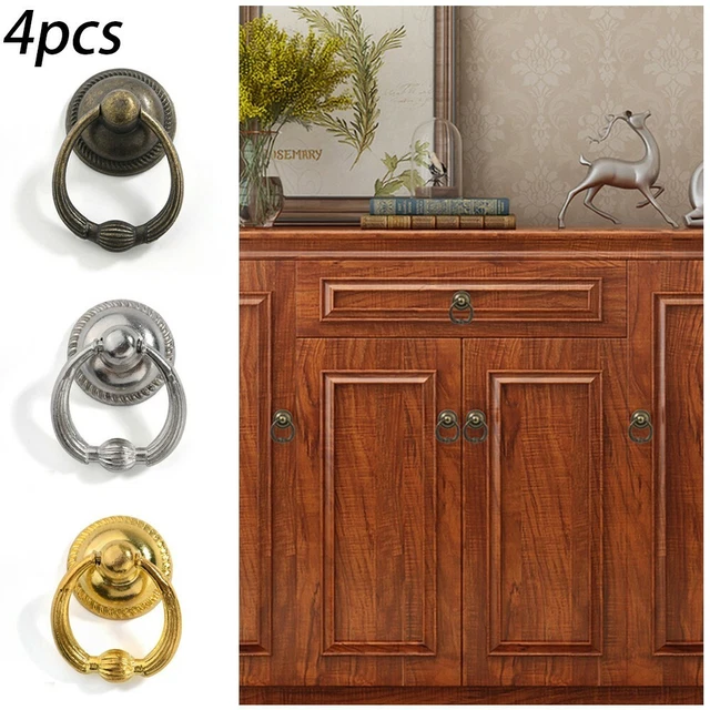 Vintage Cabinet Drawer Knob Drop Ring Cupboard Dresser Door Pull Handle Hardware