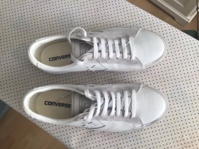 CONVERSE PRO LEATHER VULC OX BIANCO Unisex Gr. 42 weiß