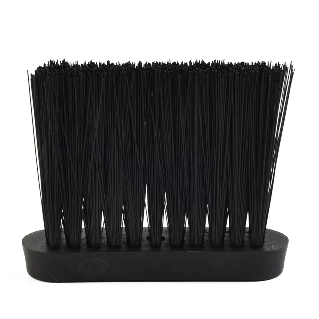 Actualiza tus herramientas de chimenea con este cabezal de cepillo de escoba de repuesto en negro