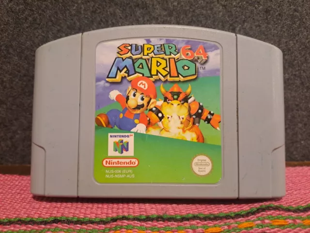 Super Mario 64 *100% GENUINE* PAL Cartridge Only for Nintendo 64 N64 VGC