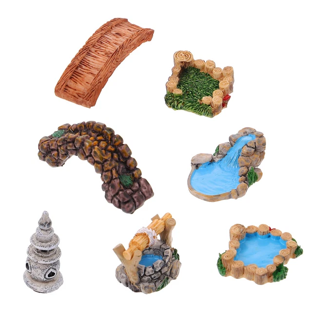 7pcs Geburtstag Tafelaufsatz Fee Ente Teich Blumentopf Figur