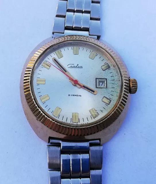 SLAVA Cal. 2414, raro orologio da polso vintage URSS - 60, UNIONE SOVIETICA